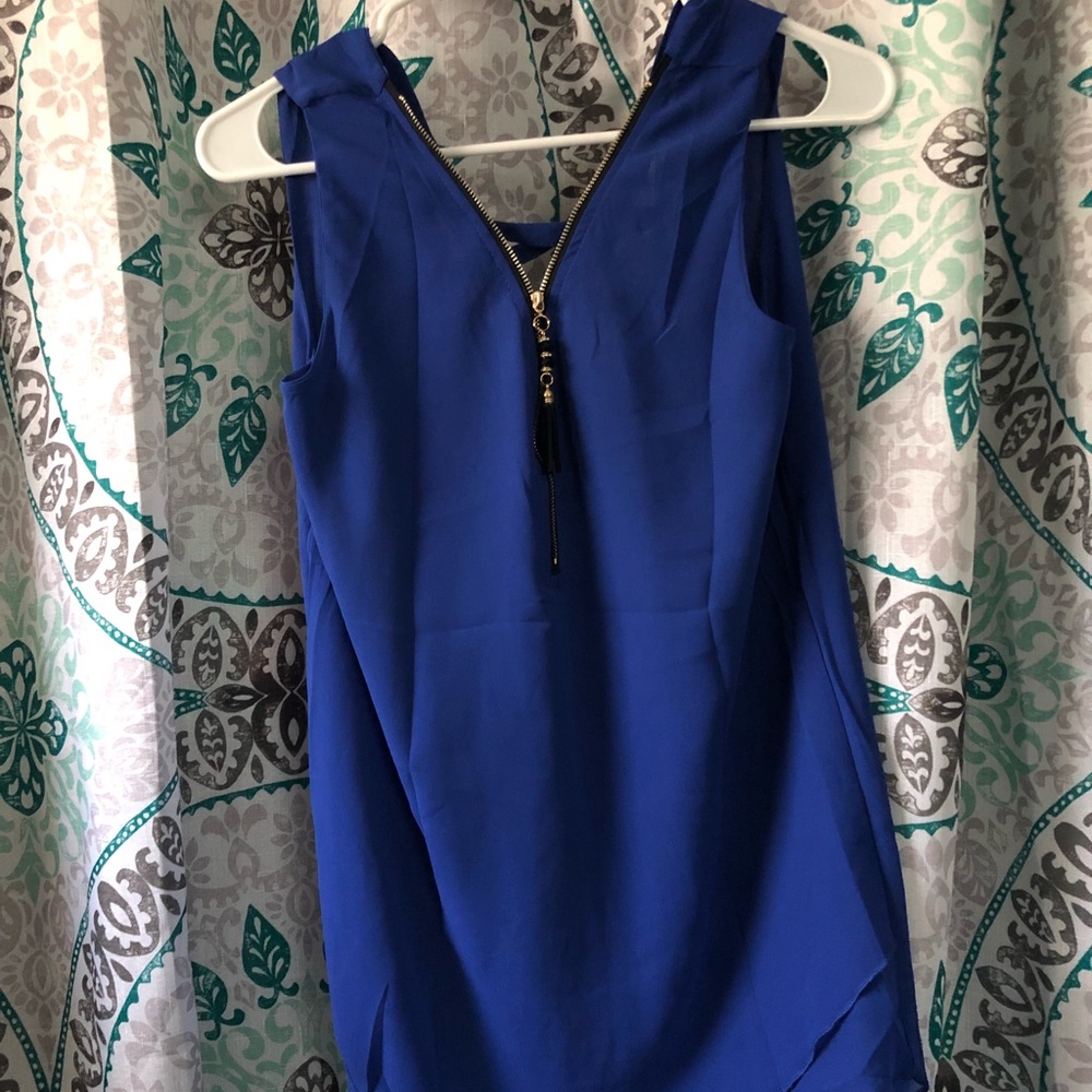 Blue, formal, Tank Top!
